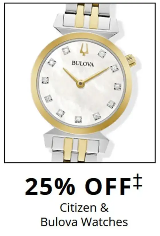 25% Off Citizen and Bulova Watches icon