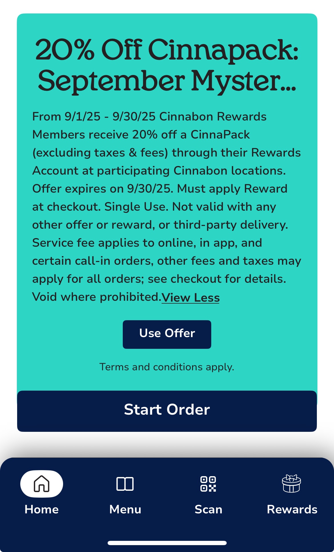 20% Off Cinnapack icon