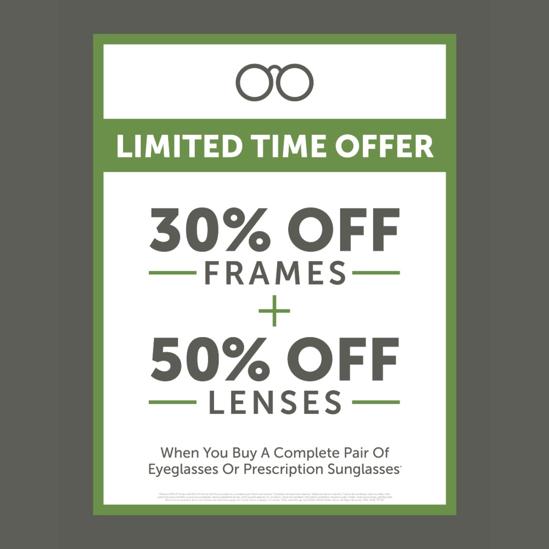 30% off frames + 50% off lenses icon